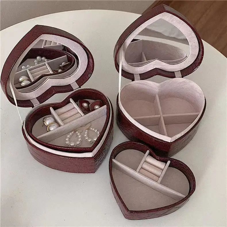Vintage Treasure Box Vintag French Storage Box Double Layer Suede Ring Earring Necklace Mirror Jewelry Box
Vintage Treasure Box Vintag French Storage Box Double Layer Suede Ring Earring Necklace Mirror Jewelry Box