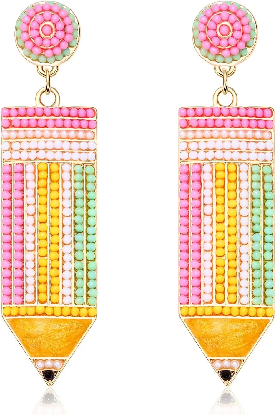 Boderier Teacher Earrings Beaded Teacher Pencil Book Drop Dangle Earrings Teacher Appreciation Gifts Back To School Jewelry
Boderier Teacher Earrings Beaded Teacher Pencil Book Drop Dangle Earrings Teacher Appreciation Gifts Back To School Jewelry