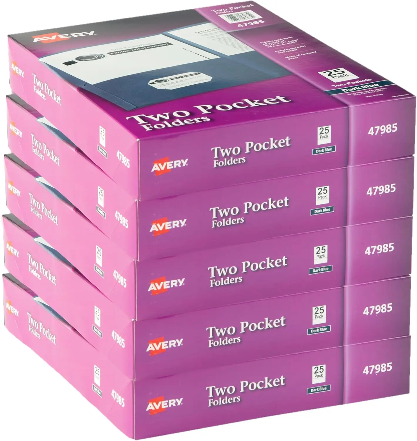 Папки с двумя карманами, вмещают 40 листов, с отделением для визитных карточек, идеально подходят для портфолио и школы, темно-синие, 25 штук в коробке (5 упаковок)
Папки с двумя карманами, вмещают 40 листов, с отделением для визитных карточек, идеально подходят для портфолио и школы, темно-синие, 25 штук в коробке (5 упаковок)