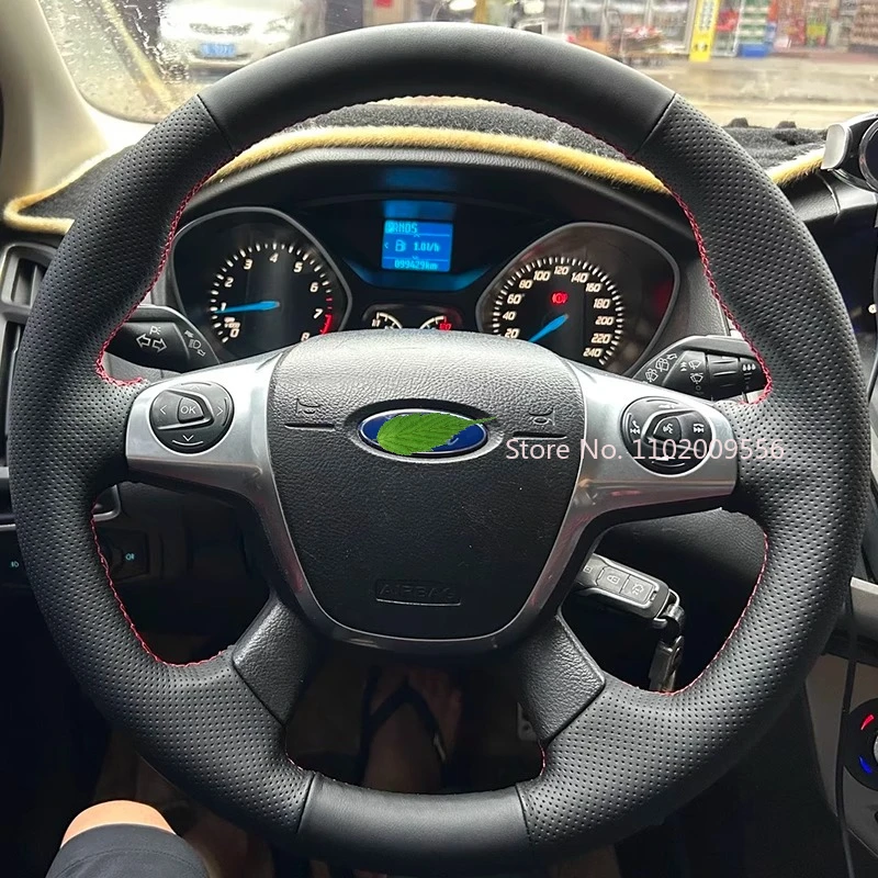 Сшитый вручную нескользящий дышащий кожаный чехол на руль для Ford Escape Focus (седан хэтчбек) 2013-2015, автомобильный аксессуар
Сшитый вручную нескользящий дышащий кожаный чехол на руль для Ford Escape Focus (седан хэтчбек) 2013-2015, автомобильный аксессуар