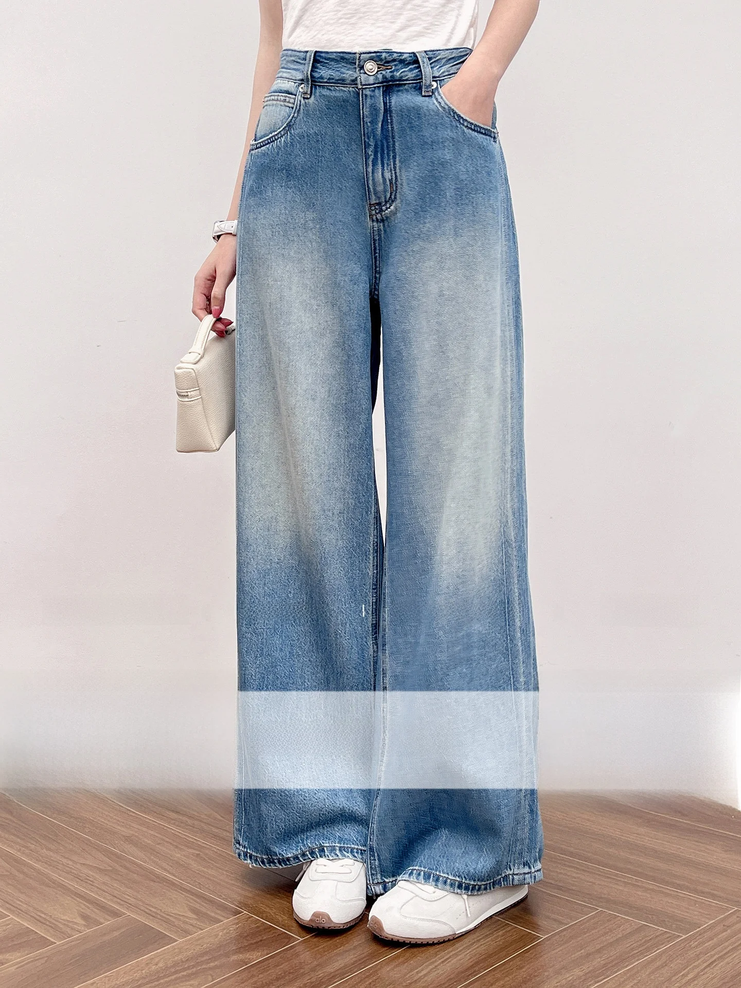 Korean Fashion Wide Leg Han Anti-Wrinkle Smooth Slimming Floor-Length Denim Pants New Women's Jeans High Waist Zipper ...
Korean Fashion Wide Leg Han Anti-Wrinkle Smooth Slimming Floor-Length Denim Pants New Women's Jeans High Waist Zipper ...