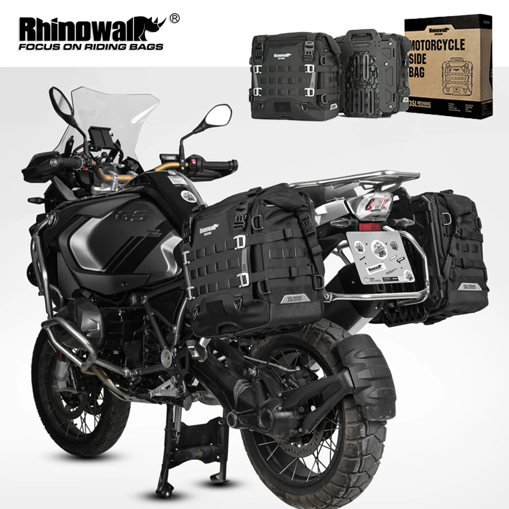 Rhinowalk Motorcycle Side Bag 35L Waterproof Quick Release Saddle Bag For BMW R1300GS R1250GS R1200GS S1000XR Motorbike Luggage
Rhinowalk Motorcycle Side Bag 35L Waterproof Quick Release Saddle Bag For BMW R1300GS R1250GS R1200GS S1000XR Motorbike Luggage