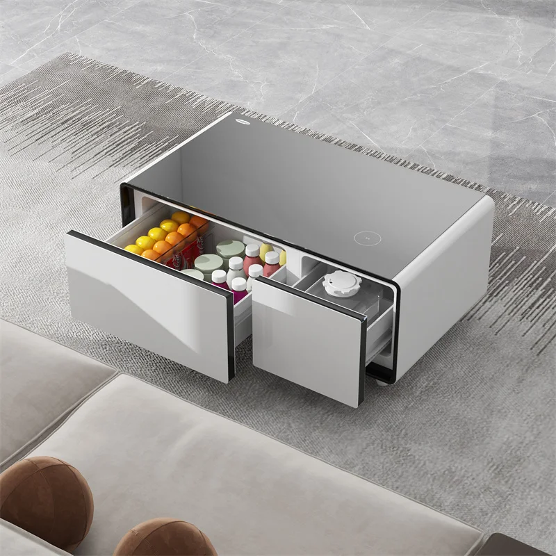 93L Mini Refrigerator with 2 Refrigerated Drawers Smart Coffee Table Multifunctional Refrigerator Home Furniture
93L Mini Refrigerator with 2 Refrigerated Drawers Smart Coffee Table Multifunctional Refrigerator Home Furniture