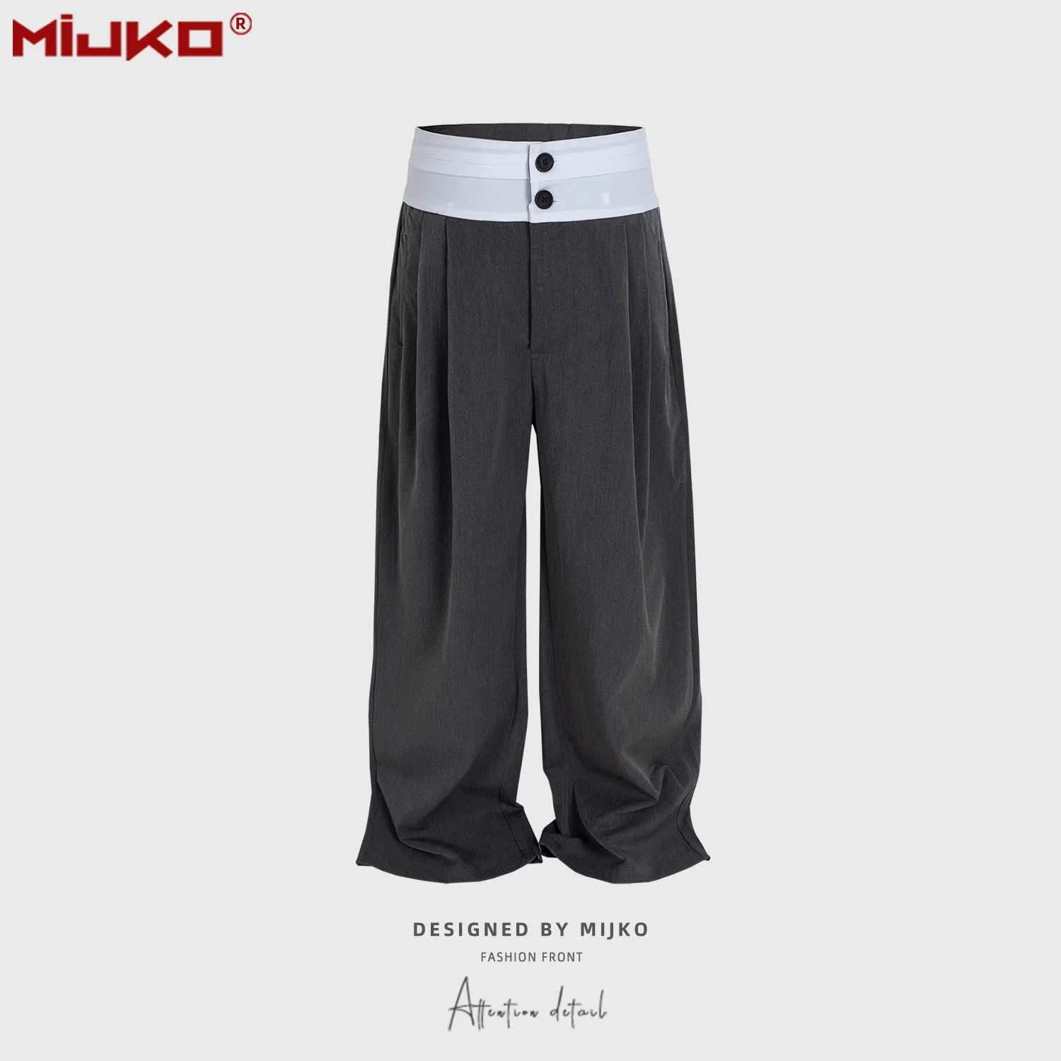 MIJKO Retro Wide Leg Suit Pants Men Women High Street Design Straight Casual Trousers Trendy Floor-Length Pants
MIJKO Retro Wide Leg Suit Pants Men Women High Street Design Straight Casual Trousers Trendy Floor-Length Pants