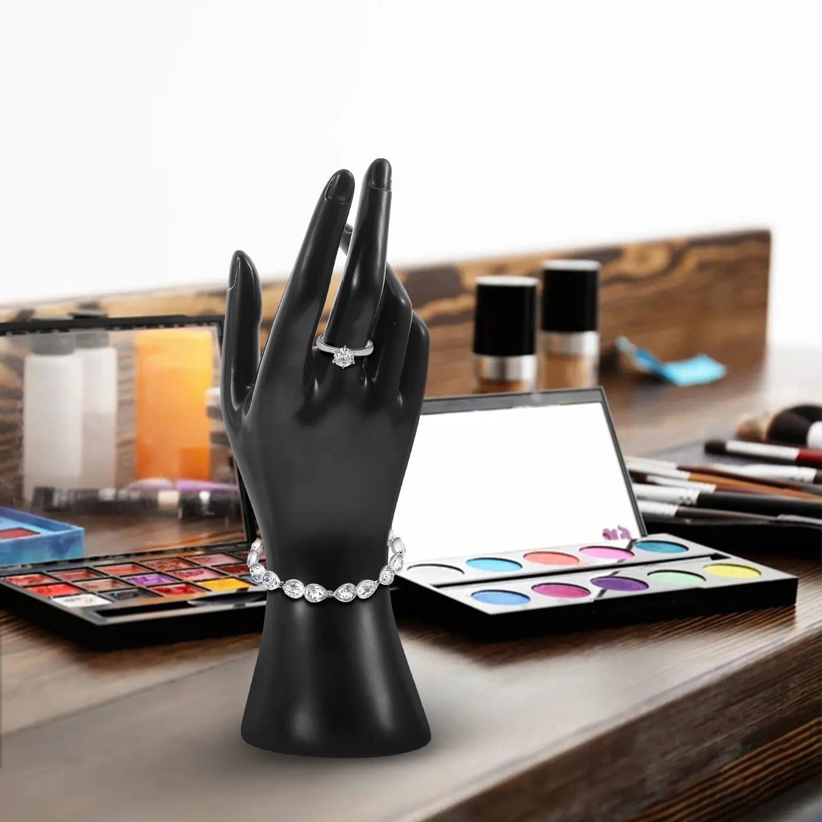 2Pcs Hand Shaped Jewelry Display Rack Creative Bracelet Stand Ring Holder Desktop Ornament for Storage Gift
2Pcs Hand Shaped Jewelry Display Rack Creative Bracelet Stand Ring Holder Desktop Ornament for Storage Gift