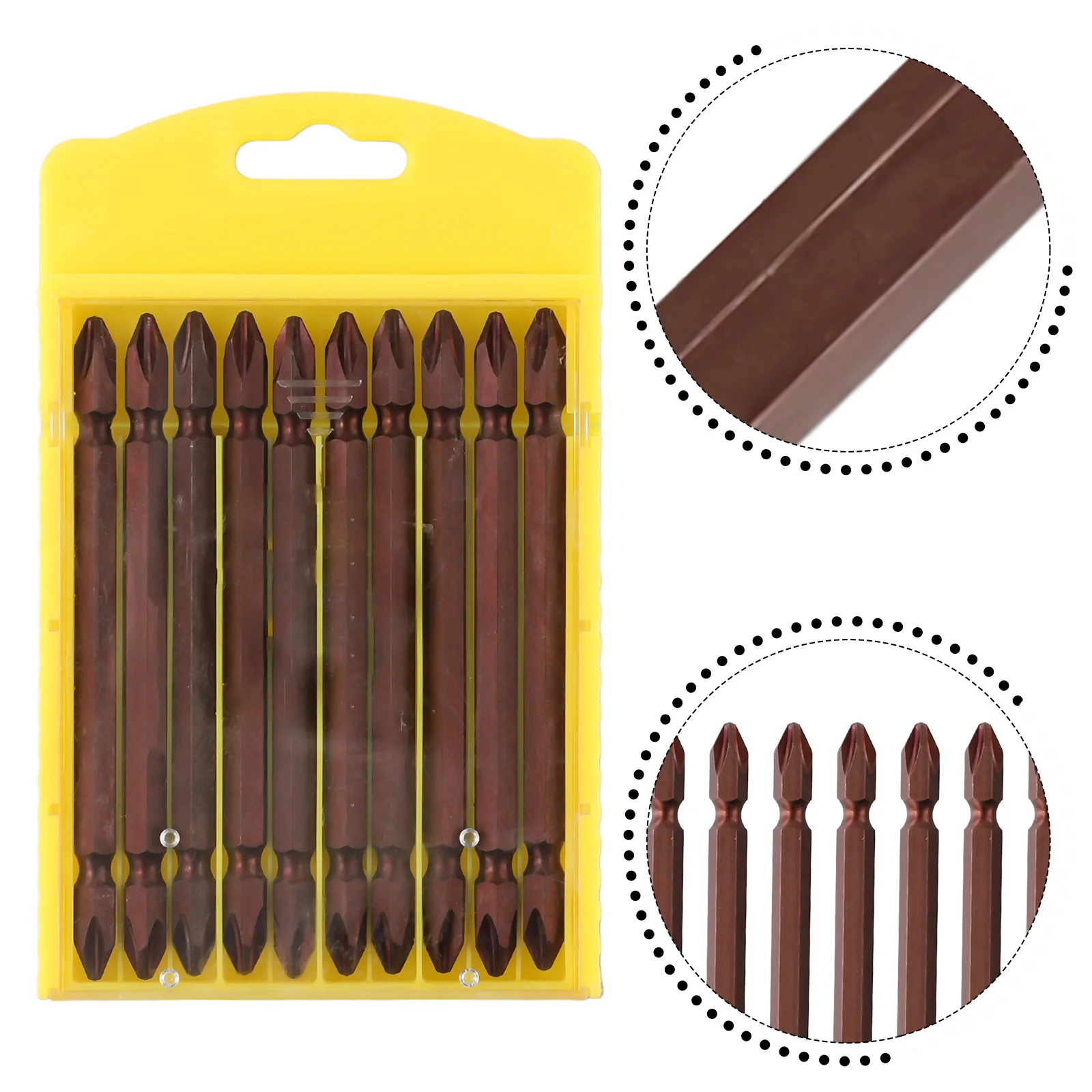 10pcs Double Head PH2 Screwdriver Bit Set Chrome Vanadium Alloy Steel 1/4Inch Hex PH2 Batch Head Electric Screwdriver Bits
10pcs Double Head PH2 Screwdriver Bit Set Chrome Vanadium Alloy Steel 1/4Inch Hex PH2 Batch Head Electric Screwdriver Bits