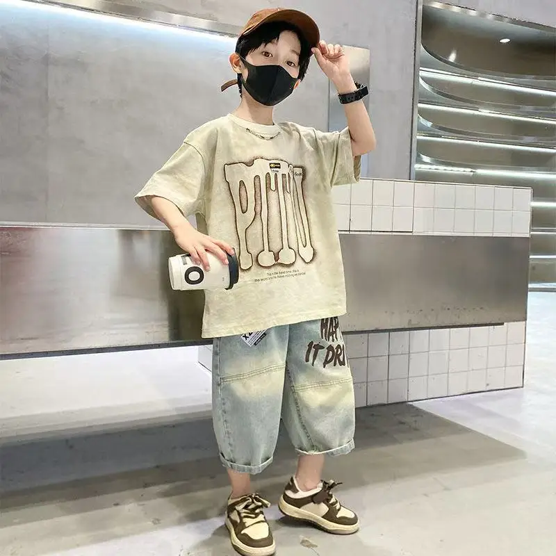 Summer Children Set Kids Clothes Boy Suit Boy Sports Suit 2 PCS Clothing Children Clothing Boys 5-14 Year Kids Outfits
Summer Children Set Kids Clothes Boy Suit Boy Sports Suit 2 PCS Clothing Children Clothing Boys 5-14 Year Kids Outfits