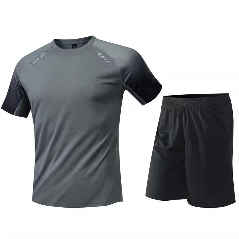 Men's Running Set 2 Piece Short Sleeve Top and Shorts Gym Workout Clothes for Jogging Outdoor Sports Tracksuit Gym Wear
Men's Running Set 2 Piece Short Sleeve Top and Shorts Gym Workout Clothes for Jogging Outdoor Sports Tracksuit Gym Wear