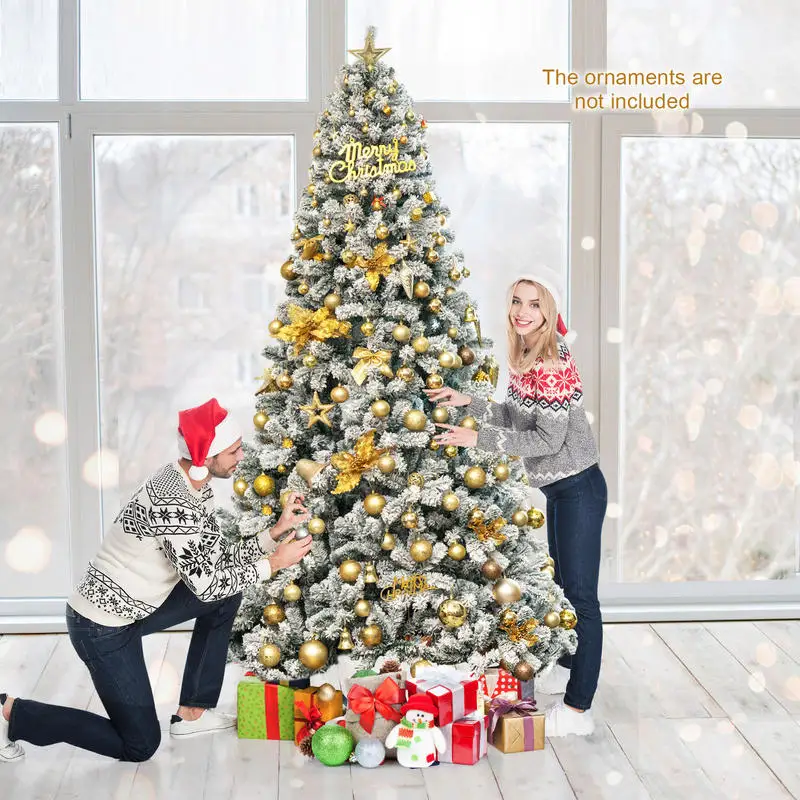 9 Feet Artificial Christmas Tree with Premium Snow Flocked Hinged
9 Feet Artificial Christmas Tree with Premium Snow Flocked Hinged