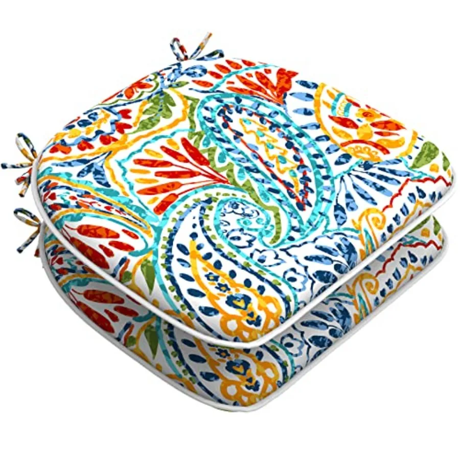 Indoor/Outdoor Chair Cushions Seat Cushions with Ties, Patio Chair Pads D16xW17 Inch for Patio Furniture Garden Home Office Dec
Indoor/Outdoor Chair Cushions Seat Cushions with Ties, Patio Chair Pads D16xW17 Inch for Patio Furniture Garden Home Office Dec