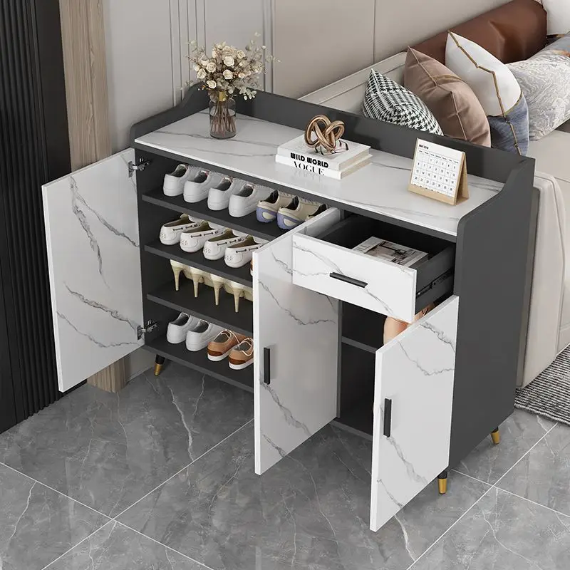 Slate shoe cabinet, home entrance, living room storage locker integrated 
Slate shoe cabinet, home entrance, living room storage locker integrated