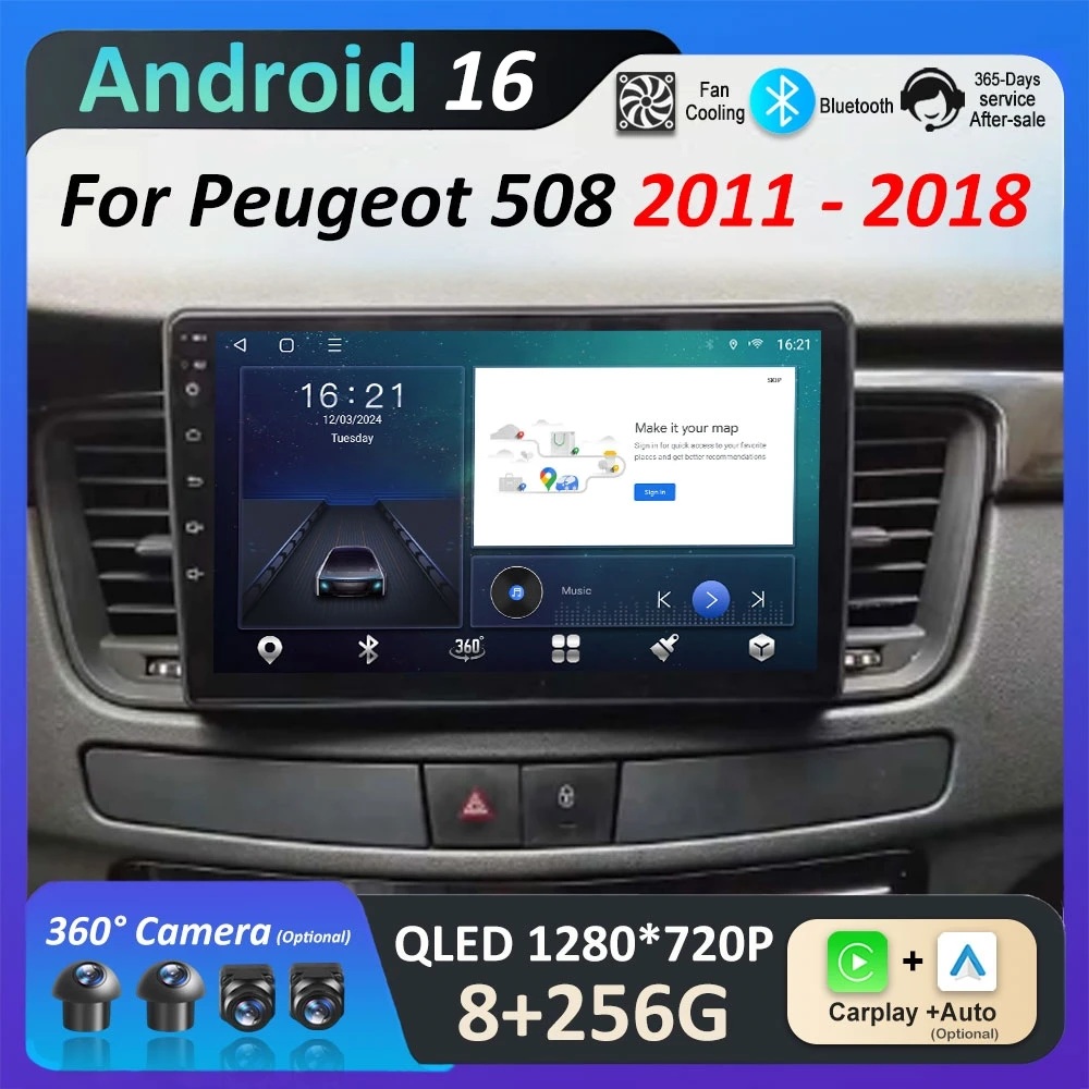 WiFi Car Radio Multimedia Player Android 16 Sysyem GPS for Peugeot 508 2011 2012 - 2018 4G GPS Touch Screen Bluetooth DSP Stereo
WiFi Car Radio Multimedia Player Android 16 Sysyem GPS for Peugeot 508 2011 2012 - 2018 4G GPS Touch Screen Bluetooth DSP Stereo