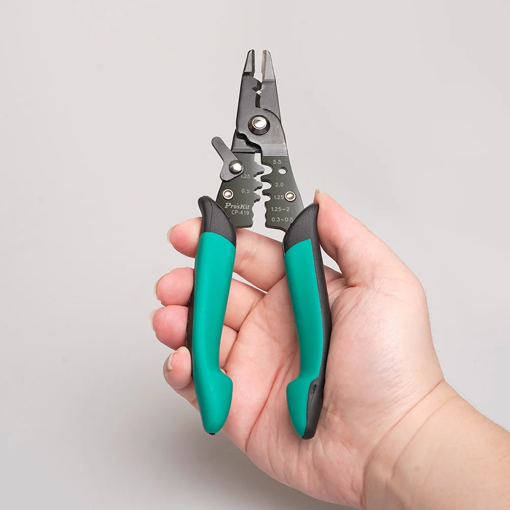 Pro'sKit CP-419 Wire Stripping Pliers Multifunctional Wire Cutting Tools Wire Strippers Wire Pulling Pliers Specialized Tools
Pro'sKit CP-419 Wire Stripping Pliers Multifunctional Wire Cutting Tools Wire Strippers Wire Pulling Pliers Specialized Tools