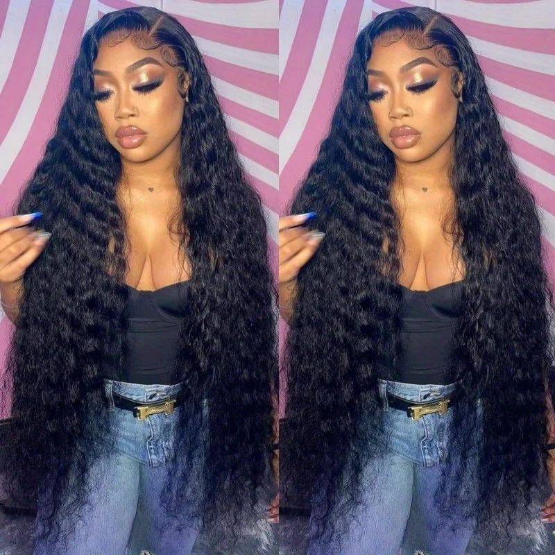 Deep Wave Natural Color 1B 13x4 Inch HD Lace 200% Density Lace Front Wigs Human Hair Transparent Lace For Women
Deep Wave Natural Color 1B 13x4 Inch HD Lace 200% Density Lace Front Wigs Human Hair Transparent Lace For Women