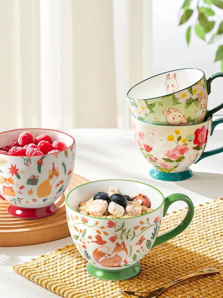 Большие кружки Capaci Cerc Morning eeting Milk Cups для домашнего использования, чашки для хлопьев для завтрака, ручная роспись, цветочные узоры
Большие кружки Capaci Cerc Morning eeting Milk Cups для домашнего использования, чашки для хлопьев для завтрака, ручная роспись, цветочные узоры