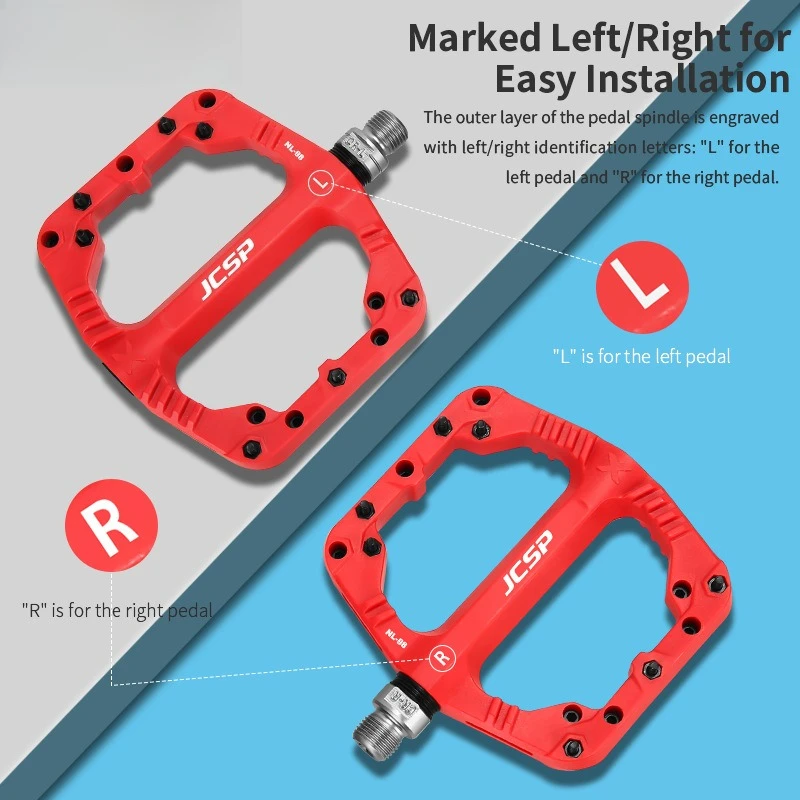 Nylon Fiber MTB Bike Pedals, Ultra-Light Slip-Resistant Widened Platform, Durable Practical Cycling Replacement Accessories
Nylon Fiber MTB Bike Pedals, Ultra-Light Slip-Resistant Widened Platform, Durable Practical Cycling Replacement Accessories