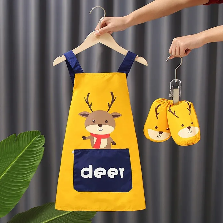 Милый водонепроницаемый фартук с рукавами, детские толстовки с капюшоном, одежда с защитой от пятен, специальная студенческая одежда, обеденные кухонные фартуки
Милый водонепроницаемый фартук с рукавами, детские толстовки с капюшоном, одежда с защитой от пятен, специальная студенческая одежда, обеденные кухонные фартуки