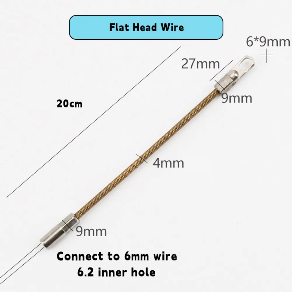 Carbon Steel Wire Puller Connector Head Connect To 6mm Wire Cable Puller Accessories Automatic Thread Guide Electrician Tools
Carbon Steel Wire Puller Connector Head Connect To 6mm Wire Cable Puller Accessories Automatic Thread Guide Electrician Tools