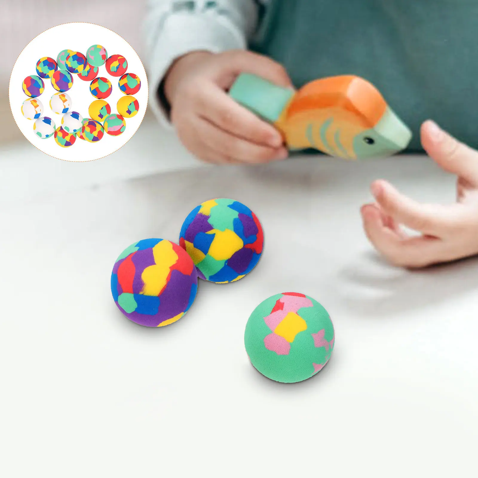 50Pcs Eva Bouncy Balls Colored Elastic Jumping Balls for Kids School Recess Party Gifts Early Learning Cognitive Development
50Pcs Eva Bouncy Balls Colored Elastic Jumping Balls for Kids School Recess Party Gifts Early Learning Cognitive Development