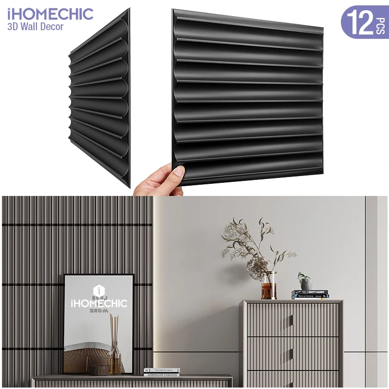 12pcs 30x30cm 3D Wall Panel Venetian blinds mouldings Living Room TV Background Decal Tile Mold 3D wall sticker bathroom kitchen
12pcs 30x30cm 3D Wall Panel Venetian blinds mouldings Living Room TV Background Decal Tile Mold 3D wall sticker bathroom kitchen