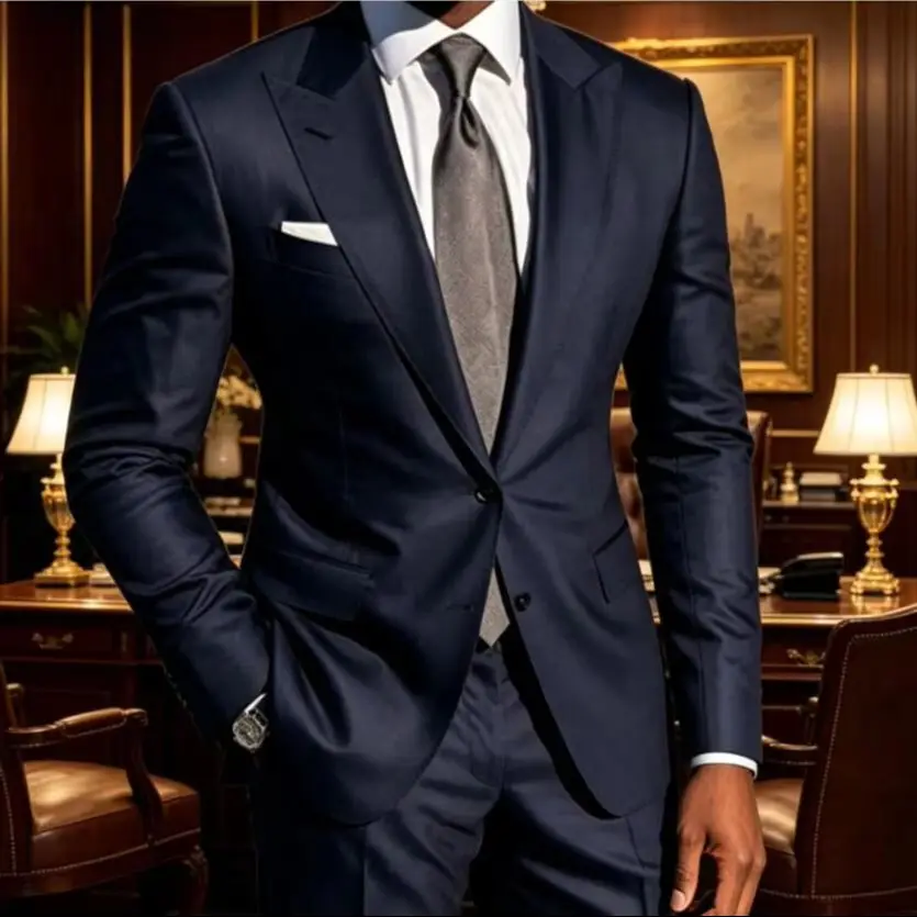Business Men Suits Peak Lapel Slim Fit Sets 2 Piece Groomsmen Wedding Tuxedo Classic Male Fashion Prom Costume Jacket Pants 2026
Business Men Suits Peak Lapel Slim Fit Sets 2 Piece Groomsmen Wedding Tuxedo Classic Male Fashion Prom Costume Jacket Pants 2026