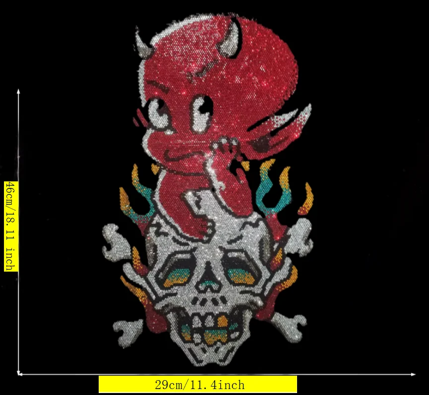 High Quality Hot Fix Rhinestone Patch Skull Pattern DIY Clothing Accessories For Garment Decoration
High Quality Hot Fix Rhinestone Patch Skull Pattern DIY Clothing Accessories For Garment Decoration