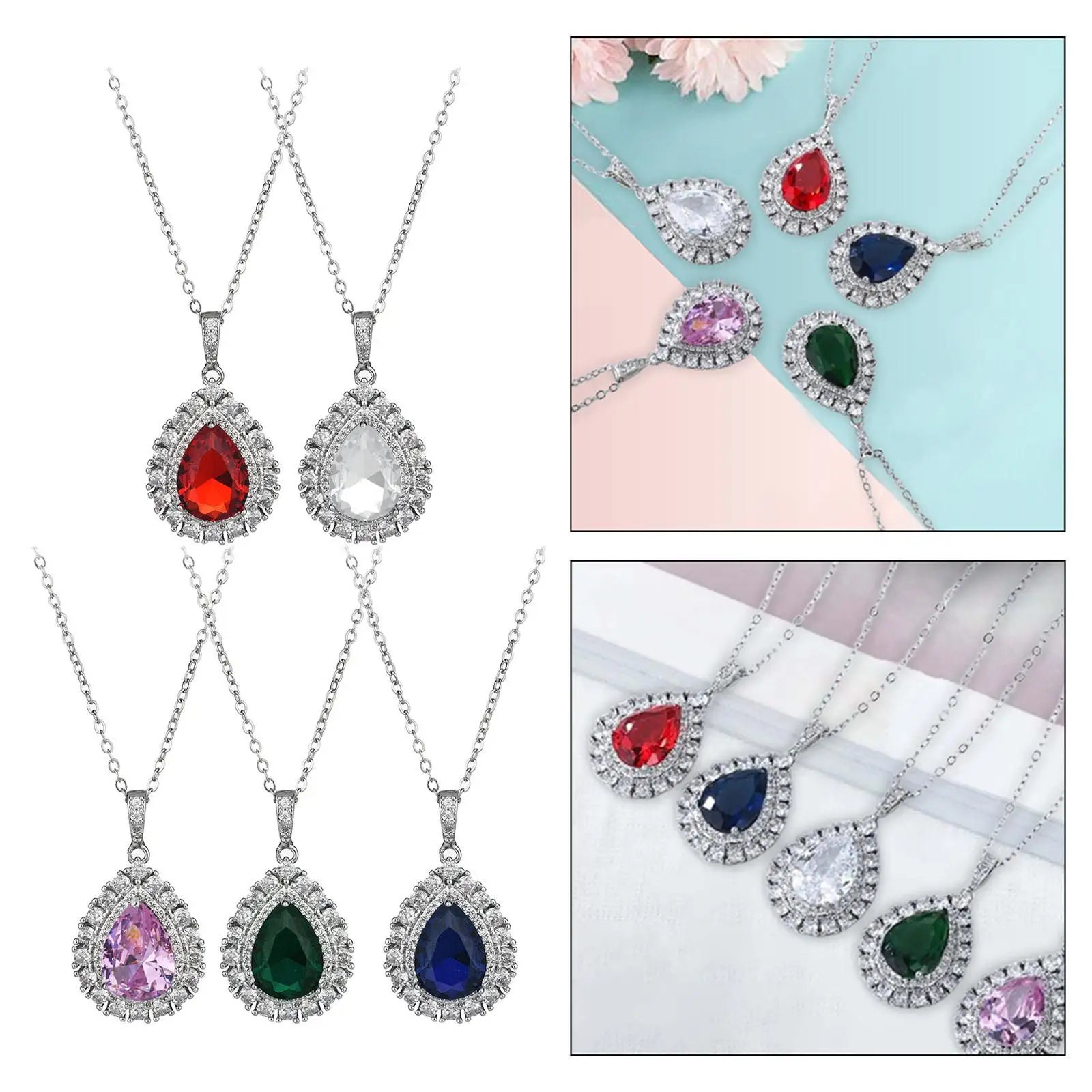 Ожерелье с подвеской в виде капельки для женщин, медное роскошное женское ювелирное ожерелье для
Ожерелье с подвеской в виде капельки для женщин, медное роскошное женское ювелирное ожерелье для