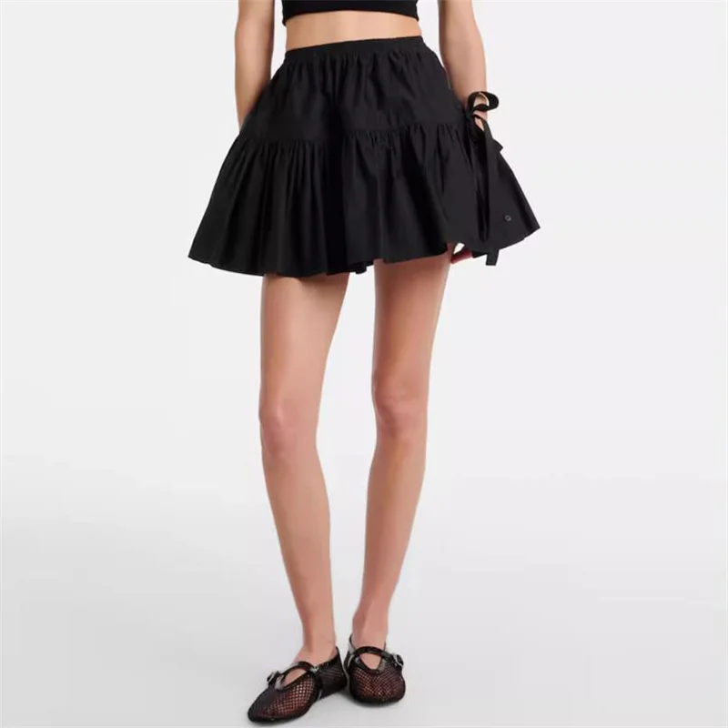 Women's skirt New summer 2024 pleated slim mini skirt Bow tied pure cotton women's half skirt High waisted slim fit short skirt
Women's skirt New summer 2024 pleated slim mini skirt Bow tied pure cotton women's half skirt High waisted slim fit short skirt