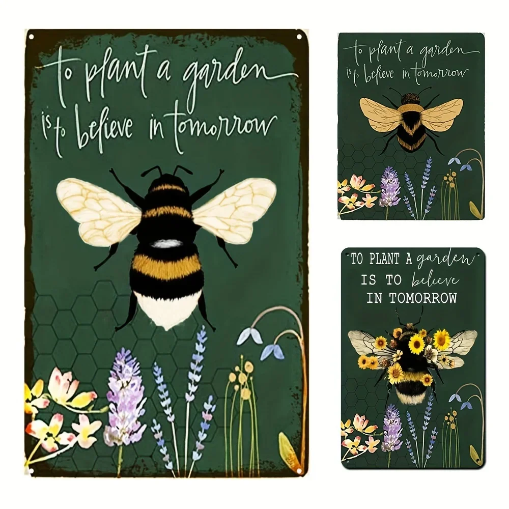 To Plant A Garden Is To Believe In The Bees Of Tomorrow, Vintage Yard Sign Metal Tin Sign Decor, For Garden Honey Festival Decor
To Plant A Garden Is To Believe In The Bees Of Tomorrow, Vintage Yard Sign Metal Tin Sign Decor, For Garden Honey Festival Decor