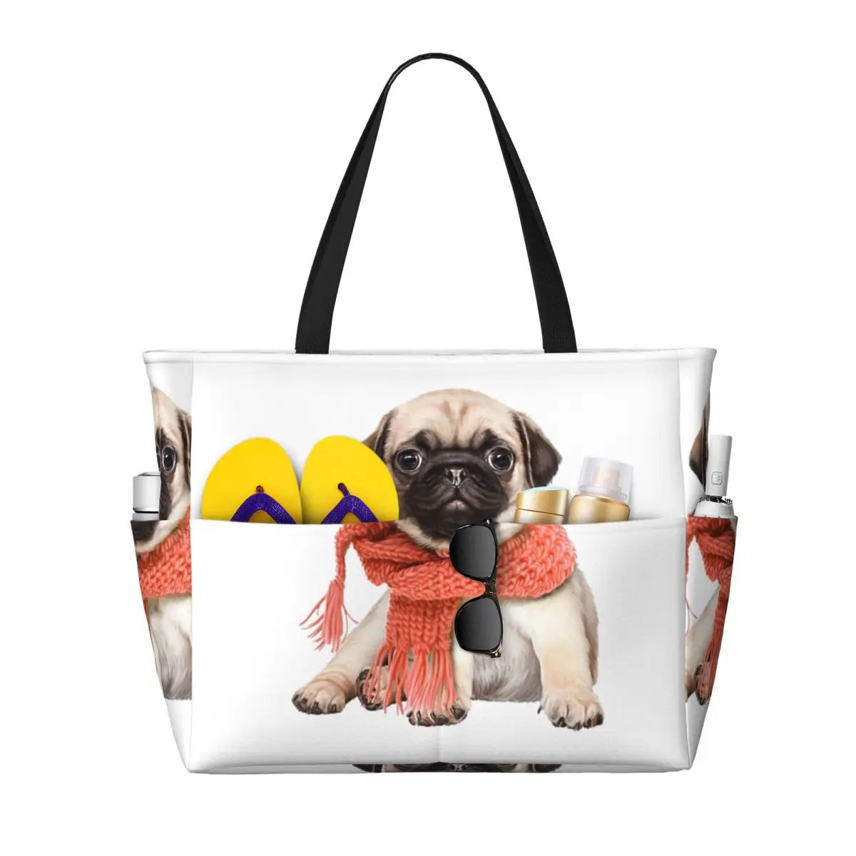 Winter Funny Fawn Pug Funny Dog Lover Beach Tote Bag Sport Gym Yoga Duffle Large Tote Bag Women Travel Bag Fitness bag
Winter Funny Fawn Pug Funny Dog Lover Beach Tote Bag Sport Gym Yoga Duffle Large Tote Bag Women Travel Bag Fitness bag