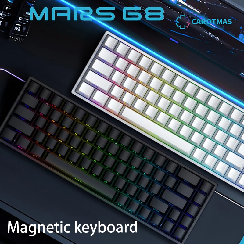IROK Mars68PRO Клавиатура с магнитной осью — проводная и беспроводная индивидуальная 8K RT0.01 аксессуар для киберспортивных игр и компьютера
IROK Mars68PRO Клавиатура с магнитной осью — проводная и беспроводная индивидуальная 8K RT0.01 аксессуар для киберспортивных игр и компьютера