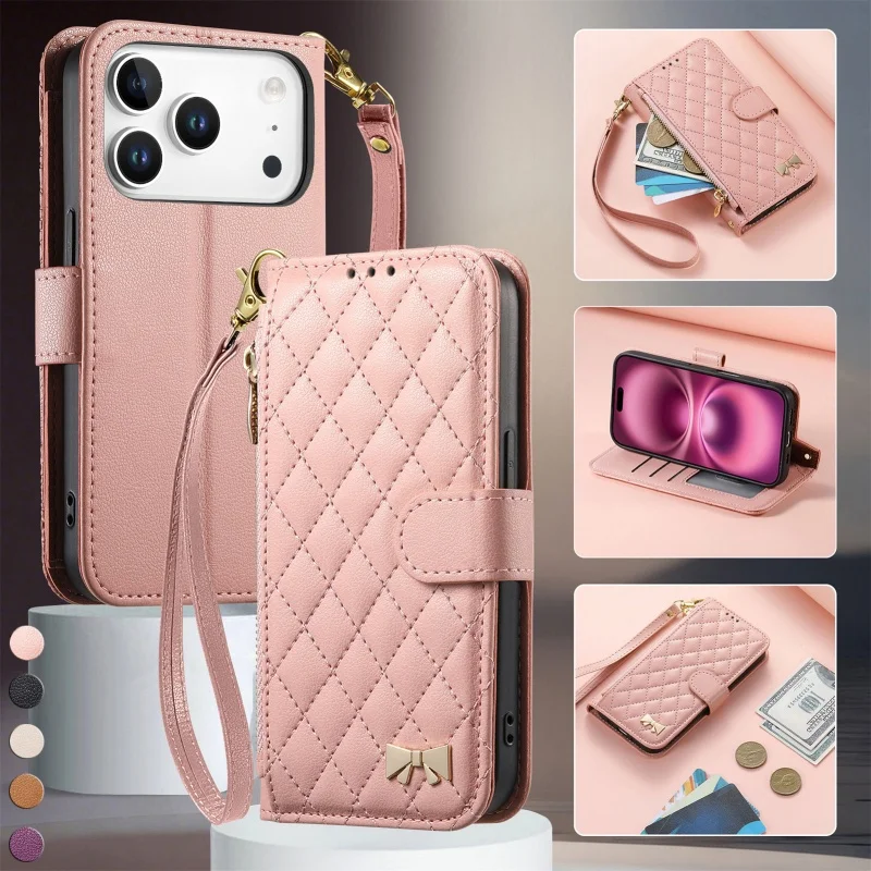 Fashion Leather Zipper Wallet Phone Case For iPhone 17 Air 17E 16E 16 Pro Max 15 Plus 14 13 12 Wrist Strap Card Holder Cover Bag
Fashion Leather Zipper Wallet Phone Case For iPhone 17 Air 17E 16E 16 Pro Max 15 Plus 14 13 12 Wrist Strap Card Holder Cover Bag