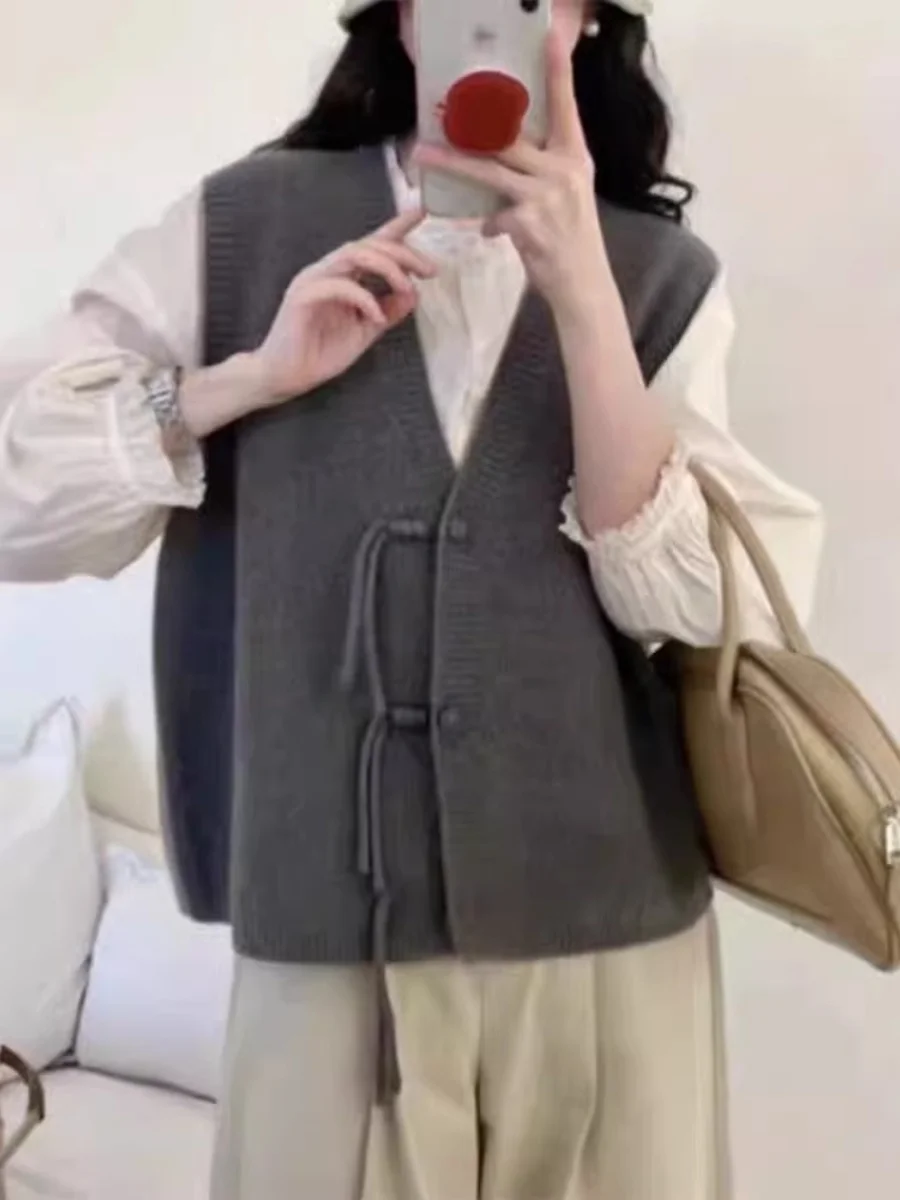 V-Ne Knitted Open Cardigan Vest Women's Loose Trendy Outerwear Spring Autumn New Sle Casual Commute Sle Pure Color
V-Ne Knitted Open Cardigan Vest Women's Loose Trendy Outerwear Spring Autumn New Sle Casual Commute Sle Pure Color