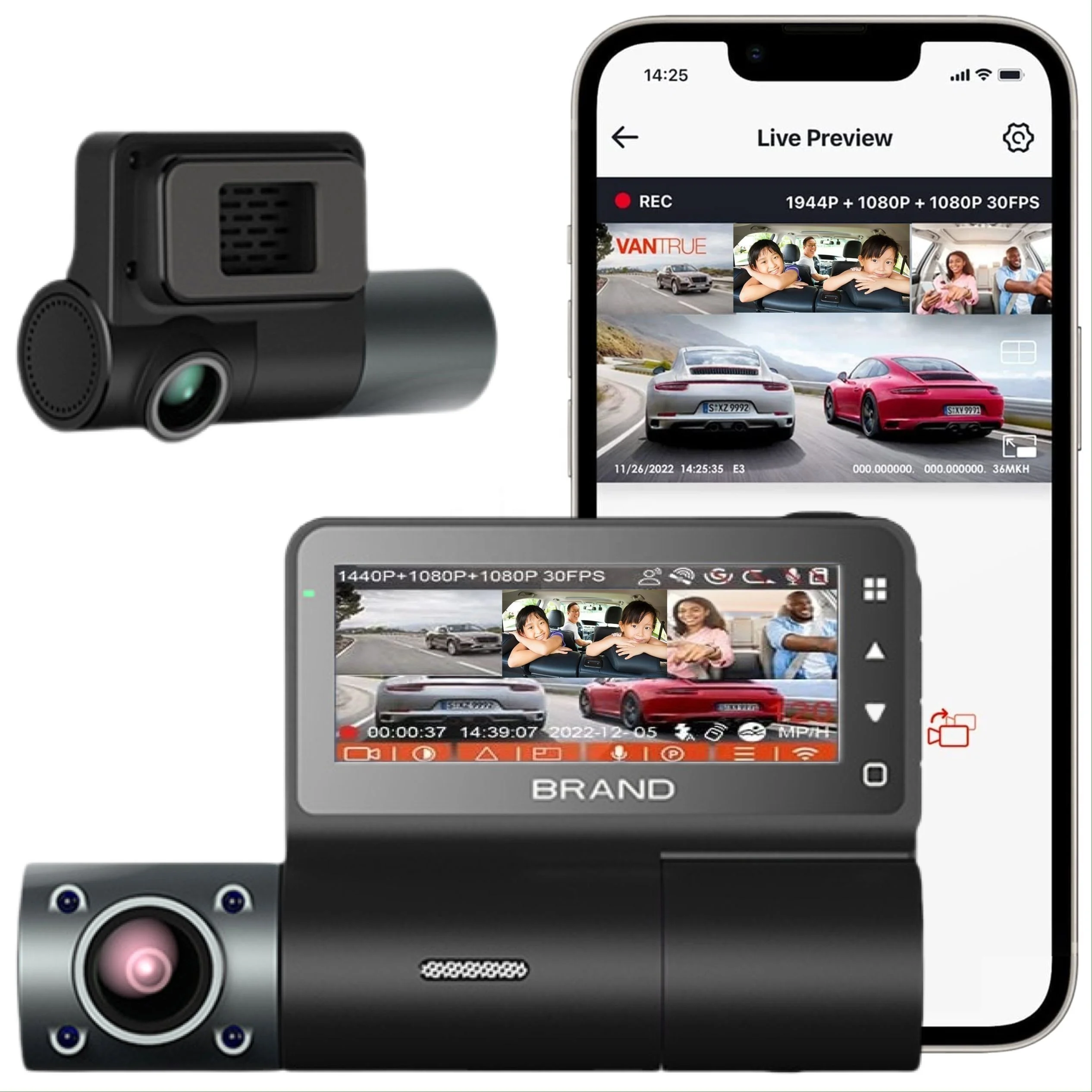 New Design Front and Rear dash cam 4 channel dashcam CE FCC With WiFi GPS 3.16 inch 2k+1080p+1080p+1080p private mold 4 cameras
New Design Front and Rear dash cam 4 channel dashcam CE FCC With WiFi GPS 3.16 inch 2k+1080p+1080p+1080p private mold 4 cameras