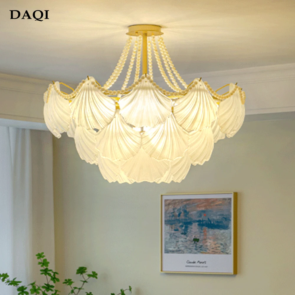 Nordic modern bedroom crystal chandelier living room crystal lamp ceiling crystal chandelier home lamps shell gold lighting
Nordic modern bedroom crystal chandelier living room crystal lamp ceiling crystal chandelier home lamps shell gold lighting