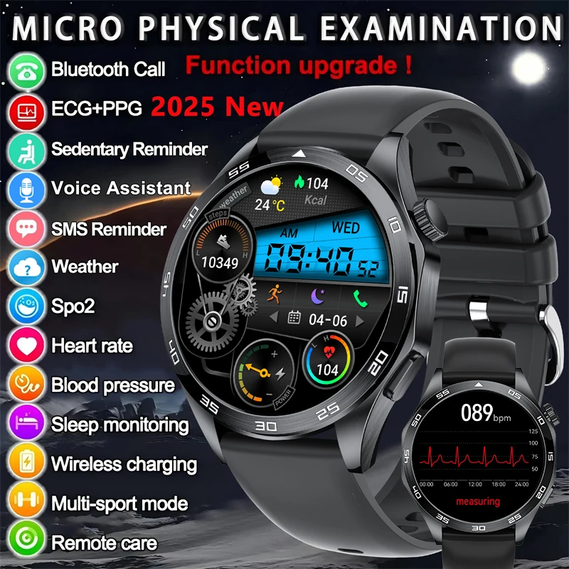 2025 Новые Смарт-часы ЭКГ для мужчин и женщин, пульсометр, Bluetooth-вызов, водонепроницаемые умные часы с пульсометром и артериальным давлением для Huawei Xiaomi
2025 Новые Смарт-часы ЭКГ для мужчин и женщин, пульсометр, Bluetooth-вызов, водонепроницаемые умные часы с пульсометром и артериальным давлением для Huawei Xiaomi