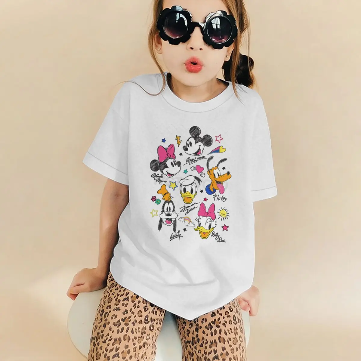 Children's Cartoon Characters T-shirt Mickey and Friends Print Soft Cotton Short Sleeve Shirt Minnie Mouse Boy Girl Clothes
Children's Cartoon Characters T-shirt Mickey and Friends Print Soft Cotton Short Sleeve Shirt Minnie Mouse Boy Girl Clothes
