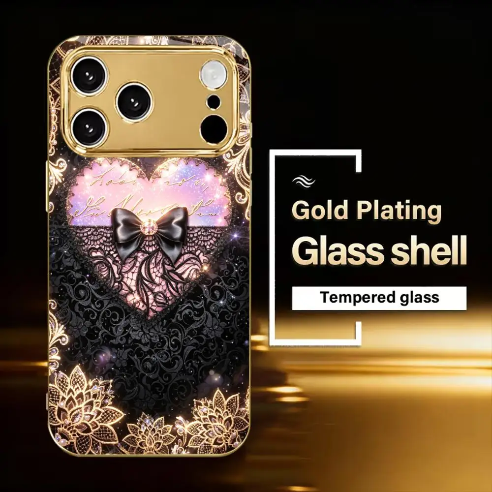 Golden lace flowers love phone case for funda iphone for iphone 17 pro max cover glass for iPhone 17、16、15、14、13、12pm Pro Plus
Golden lace flowers love phone case for funda iphone for iphone 17 pro max cover glass for iPhone 17、16、15、14、13、12pm Pro Plus