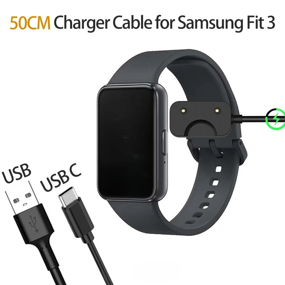 Magnetic Charging Cable 50cm Watch Adapter USB/C for Samsung Galaxy Fit3 R390 Smart Bracelet
Magnetic Charging Cable 50cm Watch Adapter USB/C for Samsung Galaxy Fit3 R390 Smart Bracelet