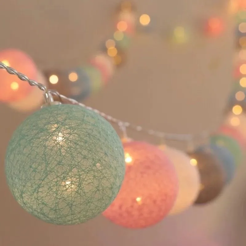 10LEDs String Lights Cotton Thread Balls Home Decoration Lamp for Party Wedding Color Light String Christmas Easter Decorations
10LEDs String Lights Cotton Thread Balls Home Decoration Lamp for Party Wedding Color Light String Christmas Easter Decorations
