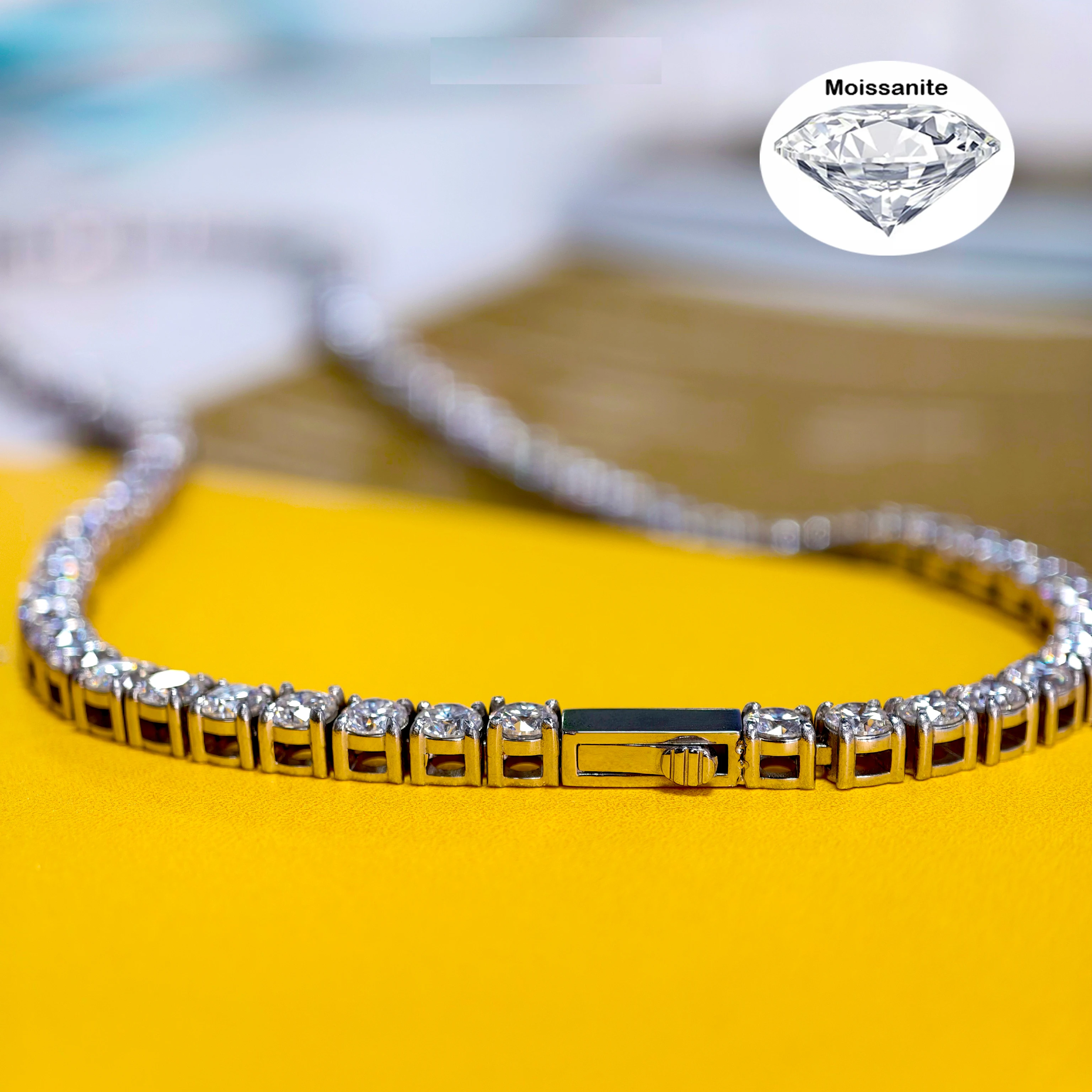 316L Stainless Steel Tennis Chain 3mm 4mm 5mm VVS1 Moissnaite No Tarnish Hypoallergenic Necklace and Bracelet Hip Hop Heavy Duty
316L Stainless Steel Tennis Chain 3mm 4mm 5mm VVS1 Moissnaite No Tarnish Hypoallergenic Necklace and Bracelet Hip Hop Heavy Duty