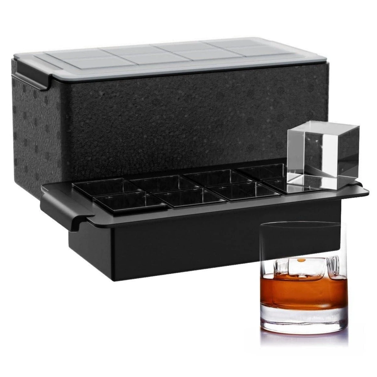 2 Inch Clear Ice Cube Tray Make 8 Large Square Crystal Clear Ice Cube Maker for Cocktail Whiskey & Bourbon Drinks Gifts for Me
2 Inch Clear Ice Cube Tray Make 8 Large Square Crystal Clear Ice Cube Maker for Cocktail Whiskey & Bourbon Drinks Gifts for Me