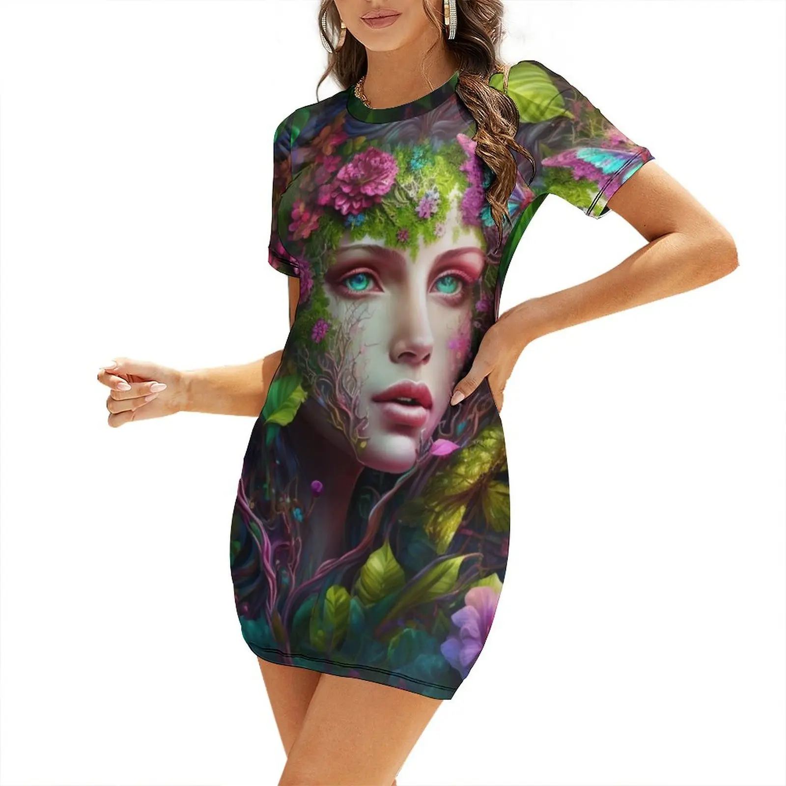 Young Mother Earth Short Sleeved Dress summer clothes for women african dresses for woman Dress
Young Mother Earth Short Sleeved Dress summer clothes for women african dresses for woman Dress