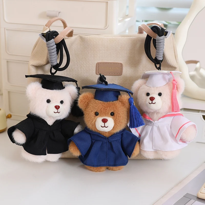 15cm Cute Doctor Cap Bear Doll Pendant Keychain Clothes Bear Stuffed Animals Plush Toys Boys Girls Students Graduation Gift
15cm Cute Doctor Cap Bear Doll Pendant Keychain Clothes Bear Stuffed Animals Plush Toys Boys Girls Students Graduation Gift