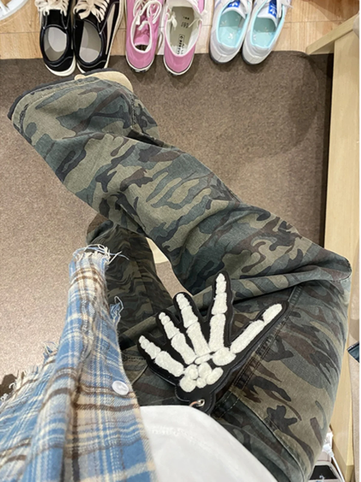 Men's Camouflage Work Pants High Street Loose Straight Leg Hiphop Dance Trousers Youthful Vitali Sle Long Autumn Pants
Men's Camouflage Work Pants High Street Loose Straight Leg Hiphop Dance Trousers Youthful Vitali Sle Long Autumn Pants