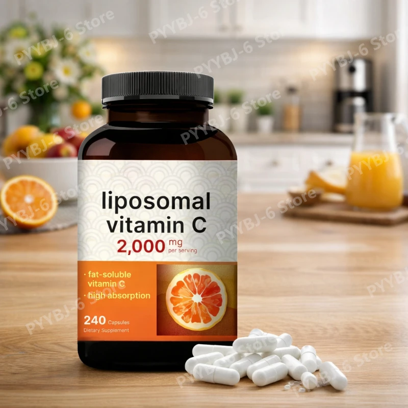 Liposomal Vitamin C 2,000mg Supports Antioxidant Health & Immune Function High Absorption Non-GMO Gluten Free– 240 Capsules
Liposomal Vitamin C 2,000mg Supports Antioxidant Health & Immune Function High Absorption Non-GMO Gluten Free– 240 Capsules