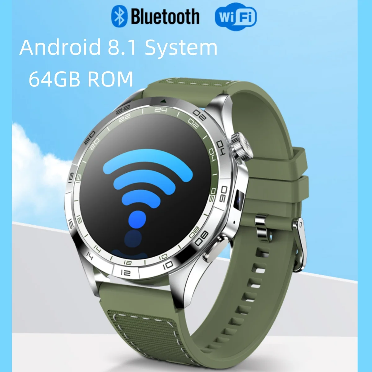 LM01 4G Smart Watch Android 8.1 System 1.43 inch Amoled 466*466 Screen With 64GB ROM GPS WIFI Heart Rate Download app Smartwatch
LM01 4G Smart Watch Android 8.1 System 1.43 inch Amoled 466*466 Screen With 64GB ROM GPS WIFI Heart Rate Download app Smartwatch