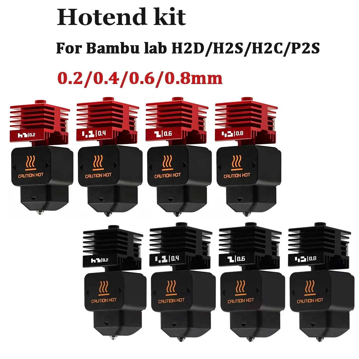 H2D P2S Hotend kit For Bambu Lab H2D H2S Assembly Hotend Kit 0.2/0.4/0.6/0.8MM Replaceable Nozzle For 3D printer Bamboo Lab H2D
H2D P2S Hotend kit For Bambu Lab H2D H2S Assembly Hotend Kit 0.2/0.4/0.6/0.8MM Replaceable Nozzle For 3D printer Bamboo Lab H2D