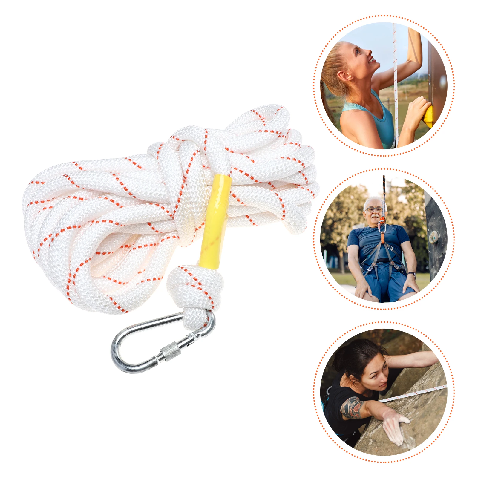Nylon Safety Climbing Nylon Climbing Wear Resistant Escape Rope Fire Fighting Rope Escape Rescue Ropes Steel Buckle
Nylon Safety Climbing Nylon Climbing Wear Resistant Escape Rope Fire Fighting Rope Escape Rescue Ropes Steel Buckle