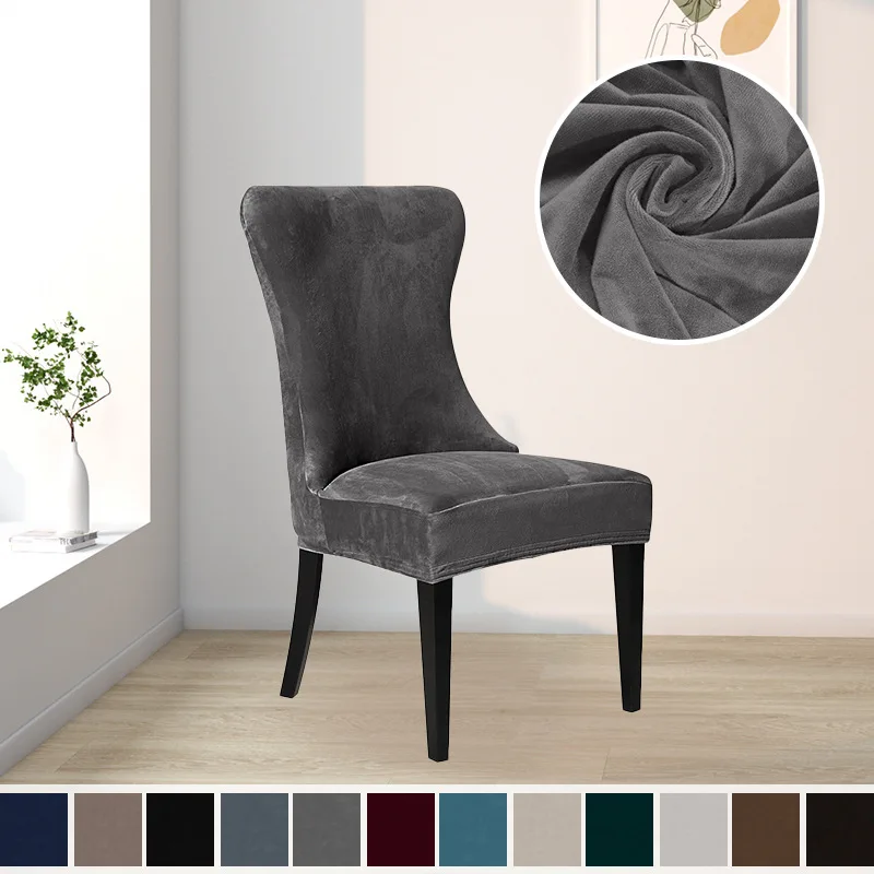 1PC Velvet Dining Chair Cover Nordic Stretch Chairs Protector Covers Solid Color Long Back Chair Case
1PC Velvet Dining Chair Cover Nordic Stretch Chairs Protector Covers Solid Color Long Back Chair Case